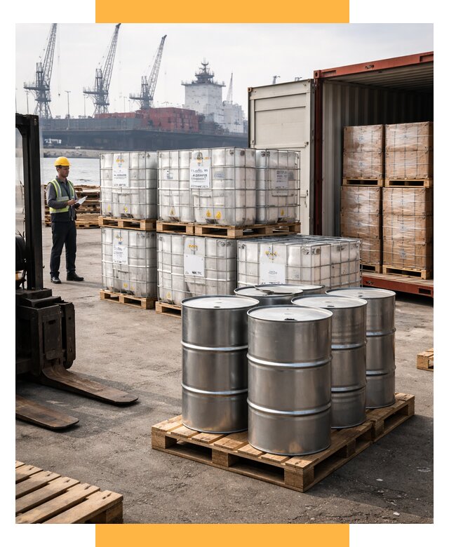 Доставка химического сырья из Индии от 254175 р. | СетСервис-Дзр