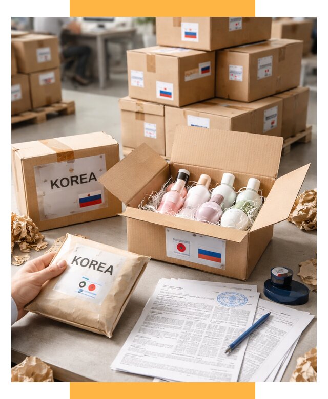 Доставка косметики из Кореи от 8642 р. под ключ | СетСервис-Дзр