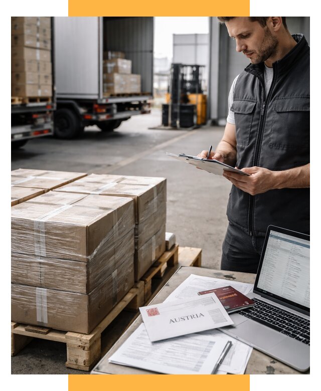 Доставка в Австрию от 66086 р. Логистика и экспорт СетСервис-Дзр