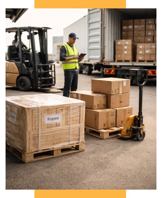 Доставка грузов в Корею из России от 35585 р. | СетСервис-Дзр