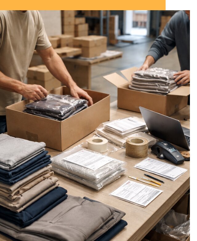 Перевозка одежды по миру от 7625 руб. с таможенным оформлением