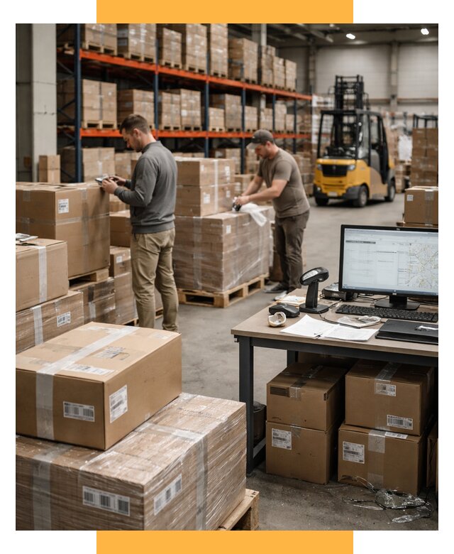 Склад консолидации в Европе от 6609 р., услуги СетСервис-Дзр